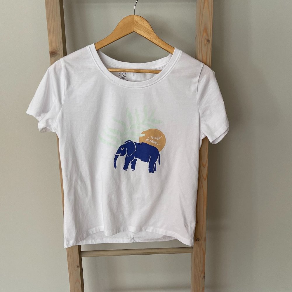 Ivory Ella Short Sleeve Sleep-Wear Light Tee